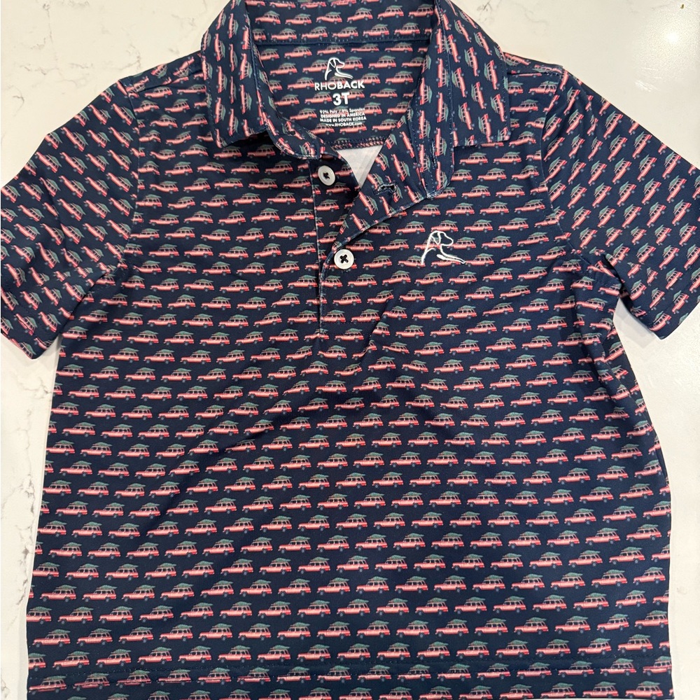 Rhoback Christmas Tree Truck Polo Shirt